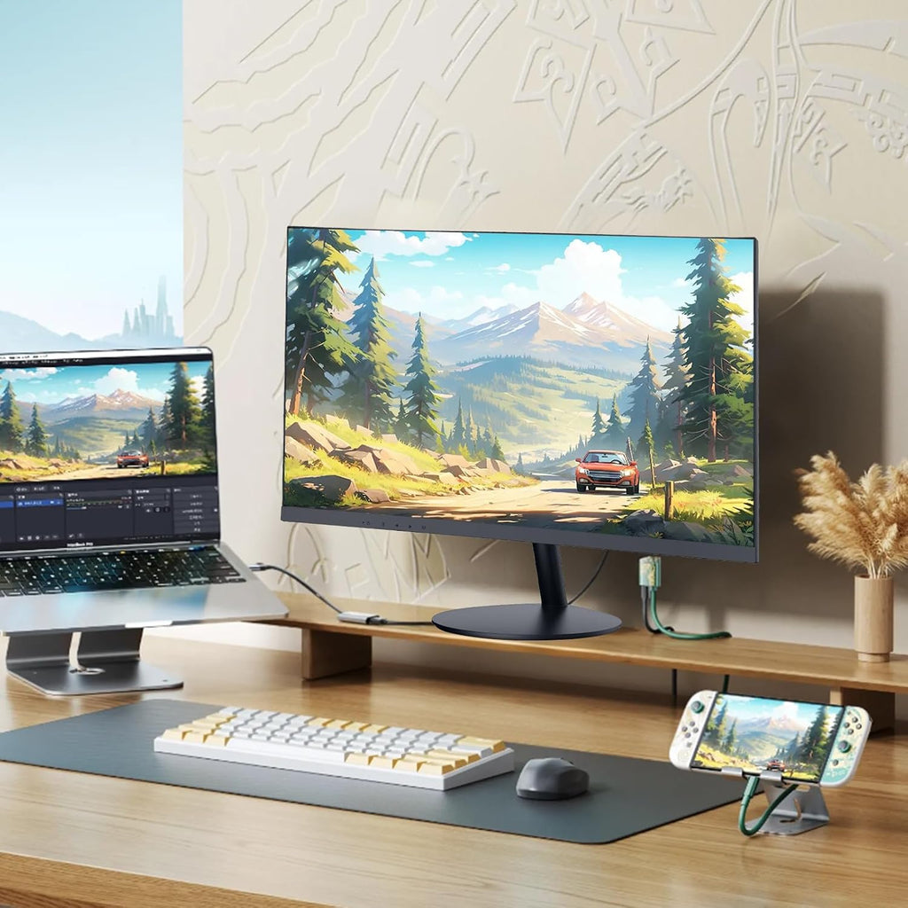 24 Inch Gaming Monitor, FHD 1080P IPS 100Hz, 3Ms Response Time Computer Monitor, HDMI DP PC Monitor with Built-In Speakers, Low Blue Light, VESA Mount, Desktop Monitor for Laptop & Home Office