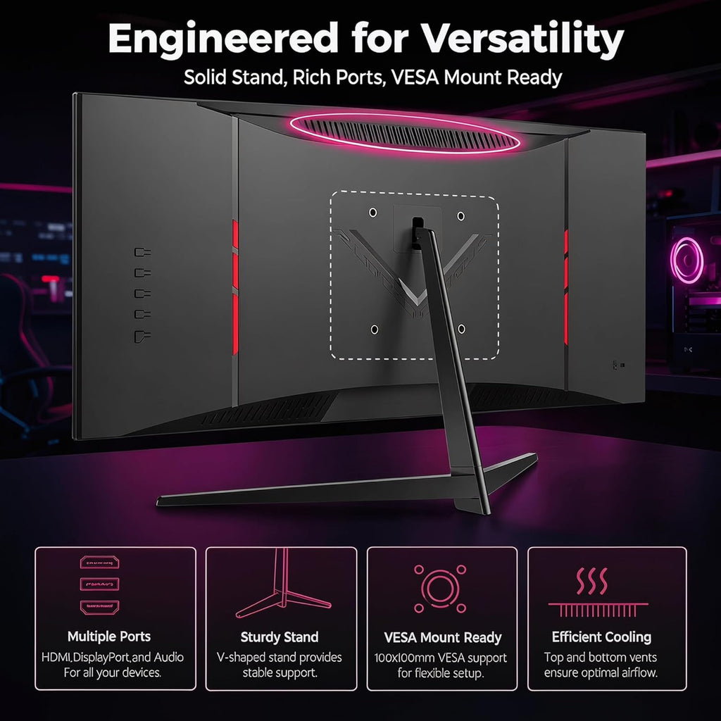 32 Inch 4K UHD (3840 X 2160) Monitor, PC Monitor 60Hz, Computer Monitor, HDR 10, DP HDMI VESA