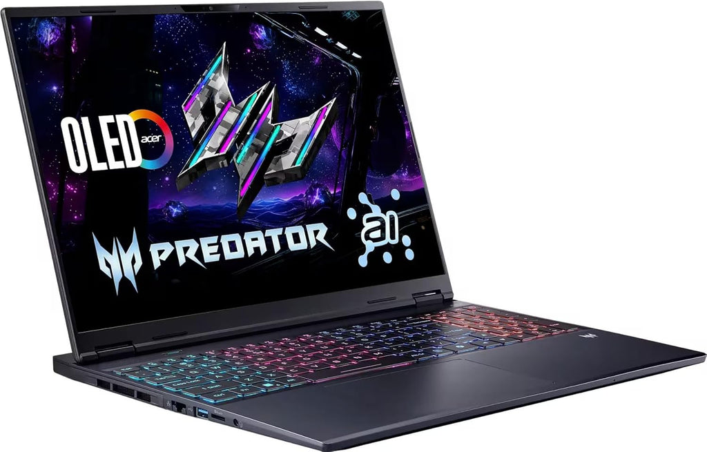Acer Predator Helios Neo 16S Gaming Laptop Computer - 16" 2.5K WQXGA 240Hz, Intel Ultra 9 275Hx(Up to 5.4Ghz), NVIDIA RTX 5070Ti 12GB GDDR7, RGB KB, Win 11 Pro, W/Accessories(32 GB RAM, 2 TB SSD)