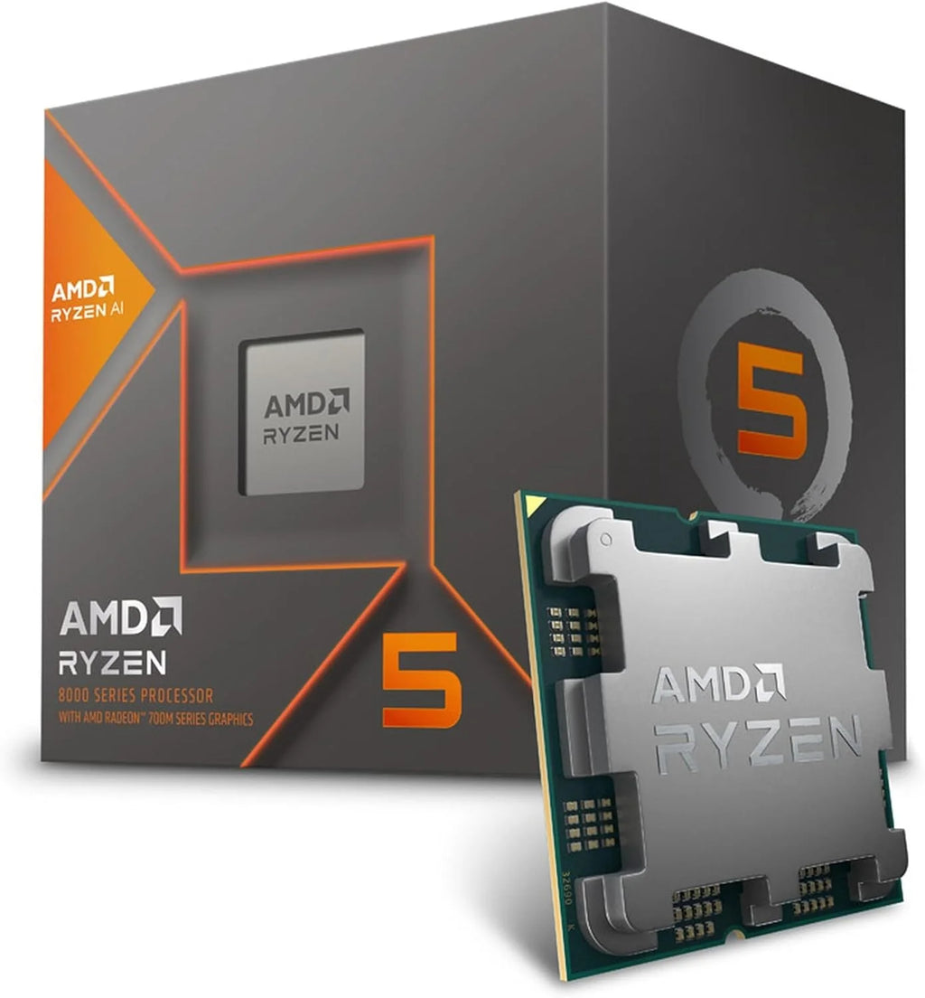 AMD Ryzen 5 8600G - Ryzen 5 8000-G Series 6-Core 4.3 Ghz Socket AM5 65W AMD Radeon 760M Processor - 100-100001237BOX