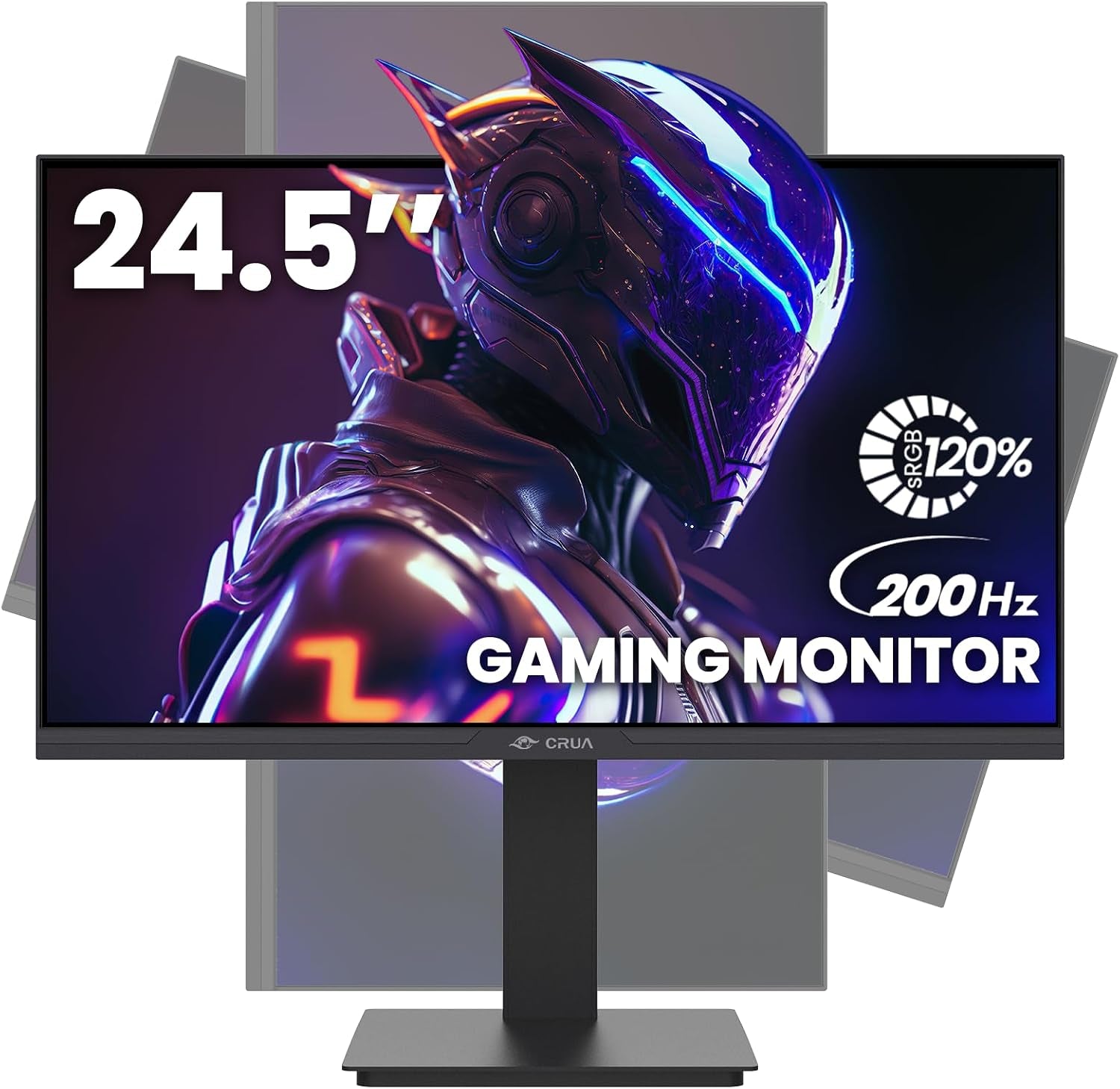 24.5" FHD 200Hz Vertical Monitor, Height/Pivot/Swivel/Tilt Adjustable | 120%Srgb Color, Freesync, HDMI/DP, Low Blue Light, and 75X75Mm Wall Mount for PC Gaming, Coding, Streaming, Study, and Office