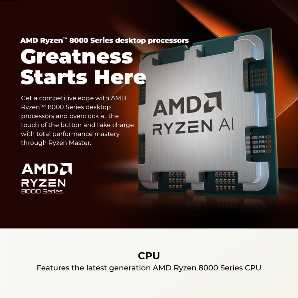 Gamer Master Gaming PC, AMD Ryzen 7 8700F 4.1Ghz, Geforce RTX 5060 Ti 8GB, 16GB DDR5, 1TB Pcie 4.0 SSD, Wifi Ready & Windows 11 Home (GMA2900A2)