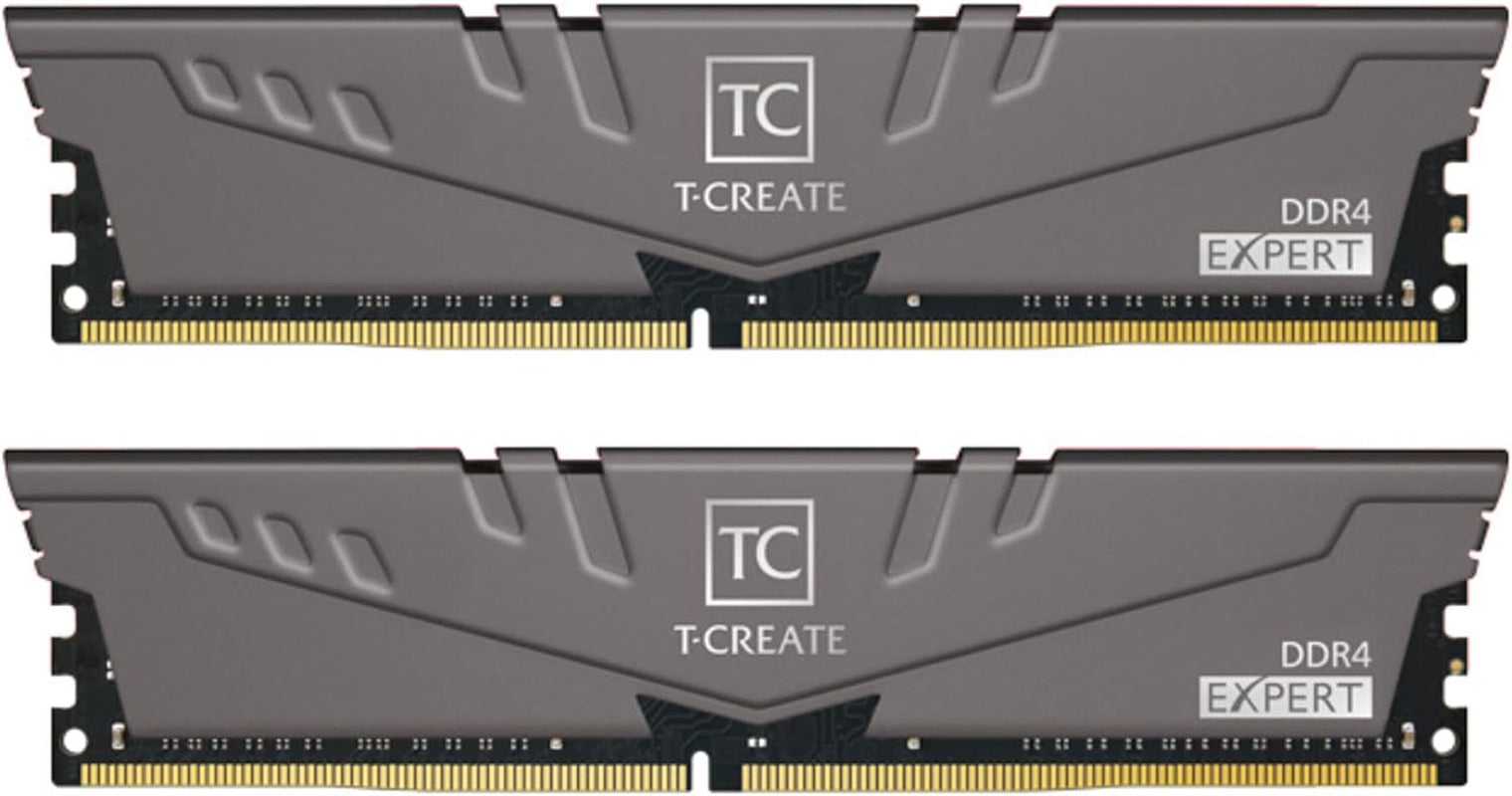 T-CREATE Expert Overclocking 10L DDR4 32GB Kit (2 X 16GB) 3600Mhz (PC4 28800) CL18 Desktop Memory Module Ram - TTCED432G3600HC18JDC01