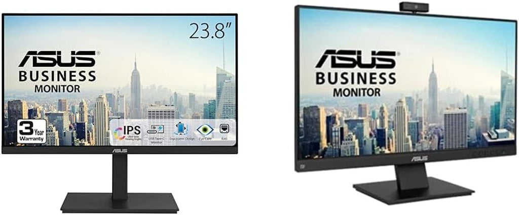 ASUS 23.8" 1080P IPS Monitor with Docking 23.8" 1080P Business Monitor with Webcam and Speakers