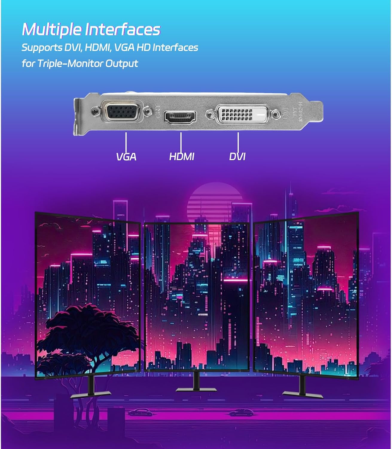 AMD Radeon R5 230 2GB DDR3 Low Profile Graphics Card,Vga/Dvi/Hdmi Port | 64-Bit 160SP Pcie X16 1.1 GPU, Passive Cooling SFF Half-Height Video Card, Supports Windows 10/8.1/7