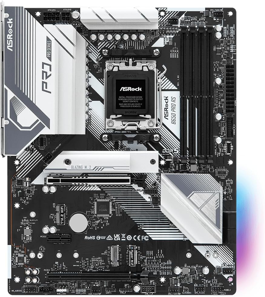B650 PRO RS AMD Ryzen 7000 Series Processors Motherboard