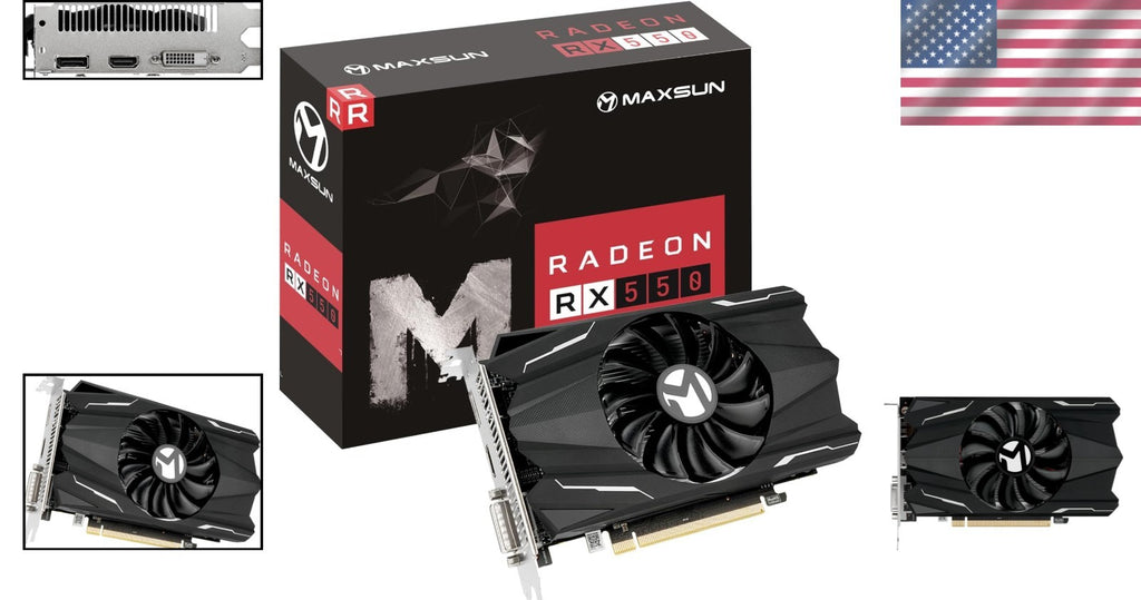 High Performance RX 550 4GB Gaming Graphics Card