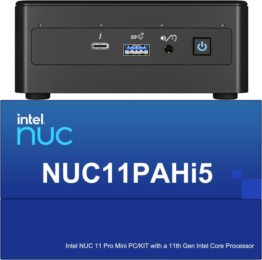 Intel NUC 11 NUC11PAHI5 Panther Canyon Mini PC, Core I5-1135G7, 16GB RAM, 512GB SSD, Mini Computers Windows 11 Pro for Business Home Office, Support 8K/Wifi 6/4K Quad Display/Bluetooth 5/Thunderbolt 3