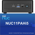Intel NUC 11 NUC11PAHI5 Panther Canyon Mini PC, Core I5-1135G7, 16GB RAM, 512GB SSD, Mini Computers Windows 11 Pro for Business Home Office, Support 8K/Wifi 6/4K Quad Display/Bluetooth 5/Thunderbolt 3