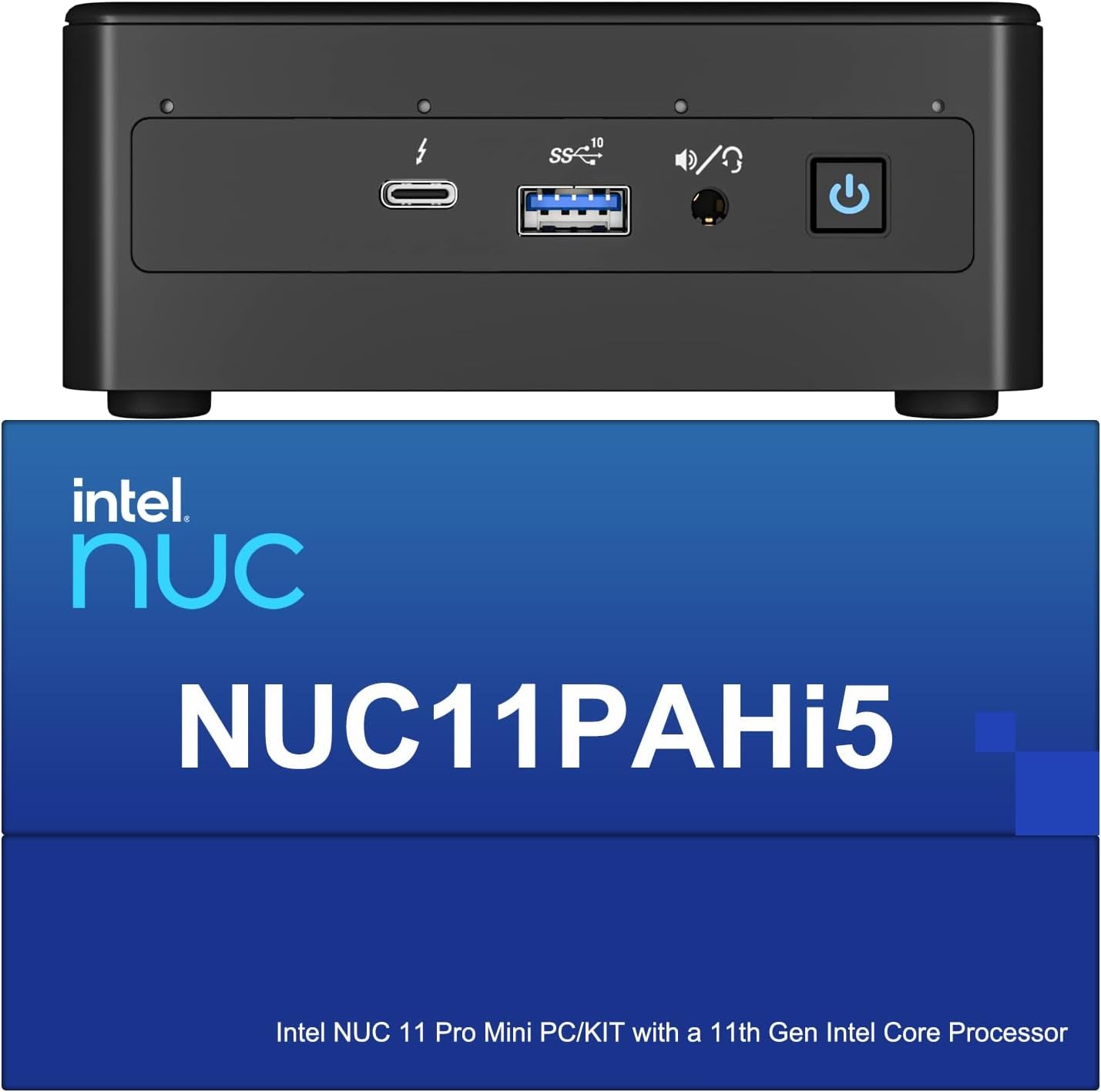 Intel NUC 11 NUC11PAHI5 Panther Canyon Mini PC, Core I5-1135G7, 16GB RAM, 512GB SSD, Mini Computers Windows 11 Pro for Business Home Office, Support 8K/Wifi 6/4K Quad Display/Bluetooth 5/Thunderbolt 3