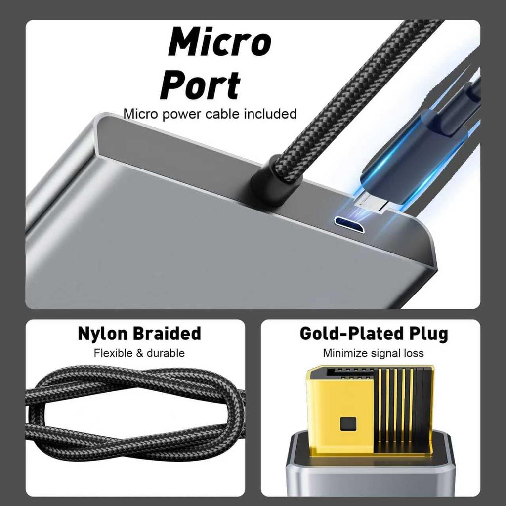 Displayport to HDMI Splitter for 3 Monitors, 4K@60Hz | MST Hub Extended Display Adapter, Triple HDMI Out for Multiple Monitor, Compatible with NVIDIA/ AMD Graphic Card, Laptop, PC