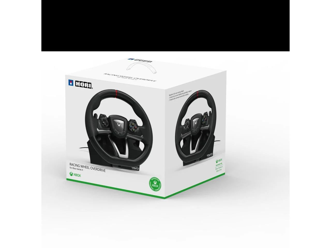 Hori - Black, Xbox Series X/S and Multi-Platform, Overdrive, Wired Video Game Racing Wheel