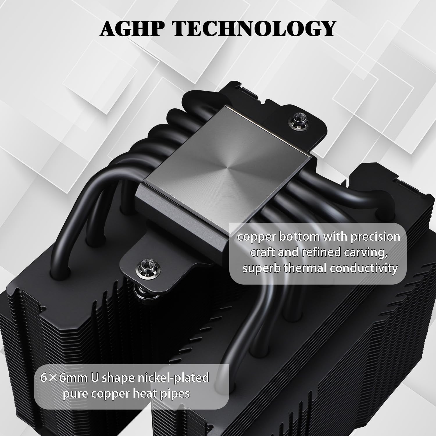 Peerless Assassin 120 MINI Black CPU Air Cooler, 6 Heat Pipes Dual Towers Cooler, with TL-D12B PWM Fans, Desktop PC Cooler for Intel LGA 1851/1700/1150/1151/1200/2011,AMD:AM4/AM5