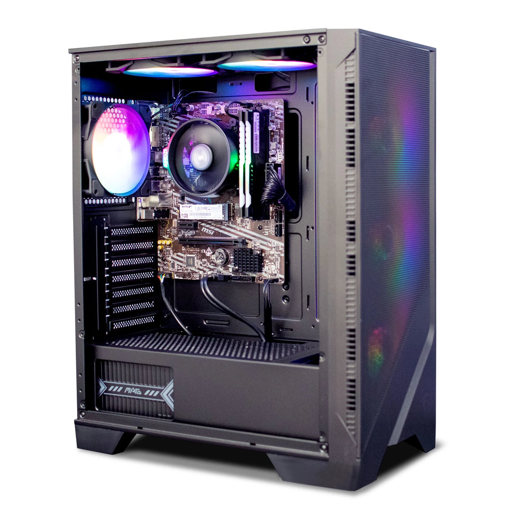 NSX GAMING PC - AMD Ryzen 5 5600G, 16 Gb DDR4, 512 Gb M2 Nvme SSD, RGB Fans, W11
