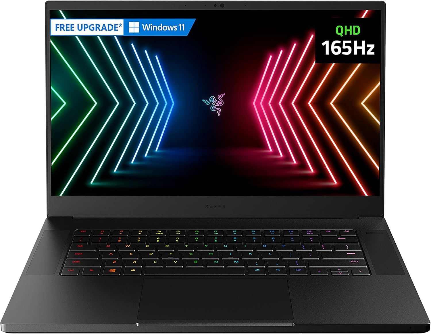 Razer Blade 15 Gaming Laptop: NVIDIA Geforce RTX 3080-11Th Gen Intel 8-Core I7 CPU - 15.6” QHD 165Hz - 32GB RAM - 1TB SSD - CNC Aluminum - Chroma RGB - THX Spatial Audio - Thunderbolt 3