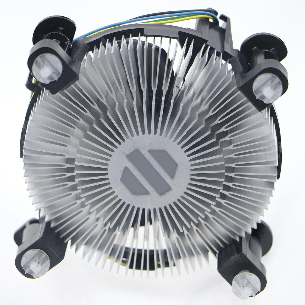 I3/I5/I7 Lga115X CPU Heatsink Compatible with Intel CPU Cooler for LGA 1151 | Aluminum Heatsink for LGA1200 LGA1151 LGA1150 LGA1156 for Intel E97379-003-Desktop 4-Pin Connector CPU Cooler with Aluminum