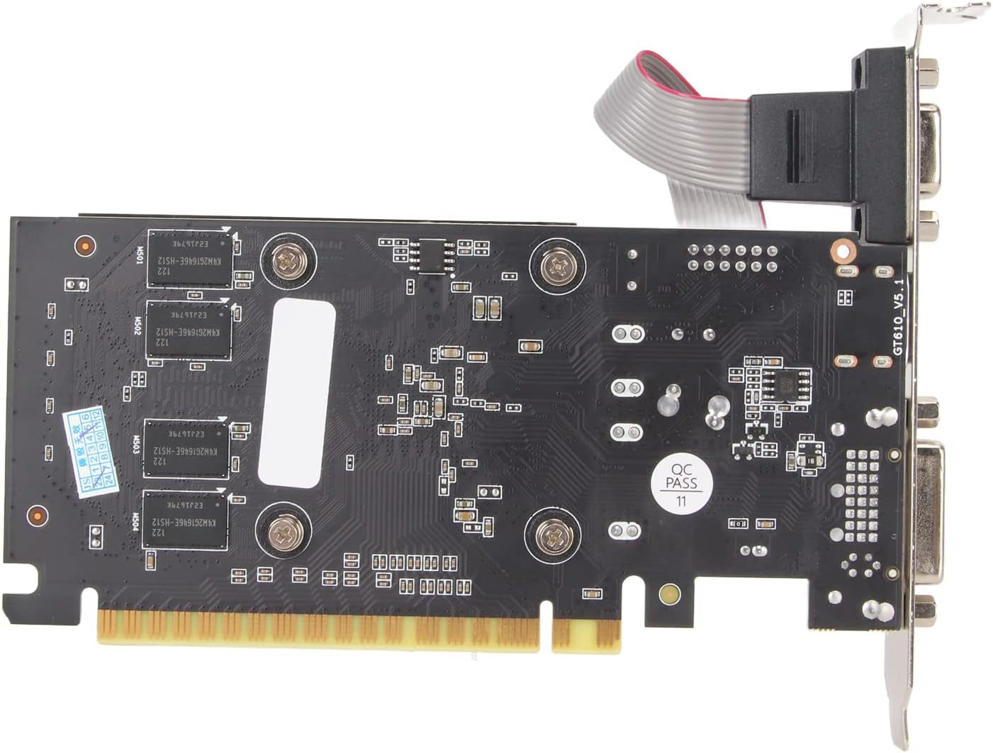 GT610 Graphics Card, 2GB 64Bit DDR3 Computer Gaming Graphics Card, DVI VGA, PCI Express 1.1 X 16, Single Cooling Fan, for Computer Desktop