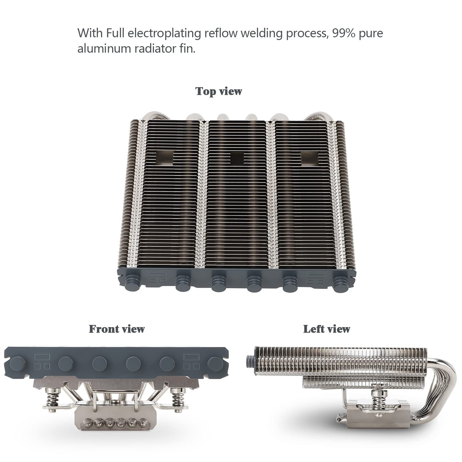 AXP120-X67 Low Profile CPU Air Cooler with Quite 120Mm TL-C12015 PWM Fan, 6 Heat Pipes, 67Mm Height Cooling, for AM4/ Am5,Intel LGA 1700/1851/1150/1151/1200/2011