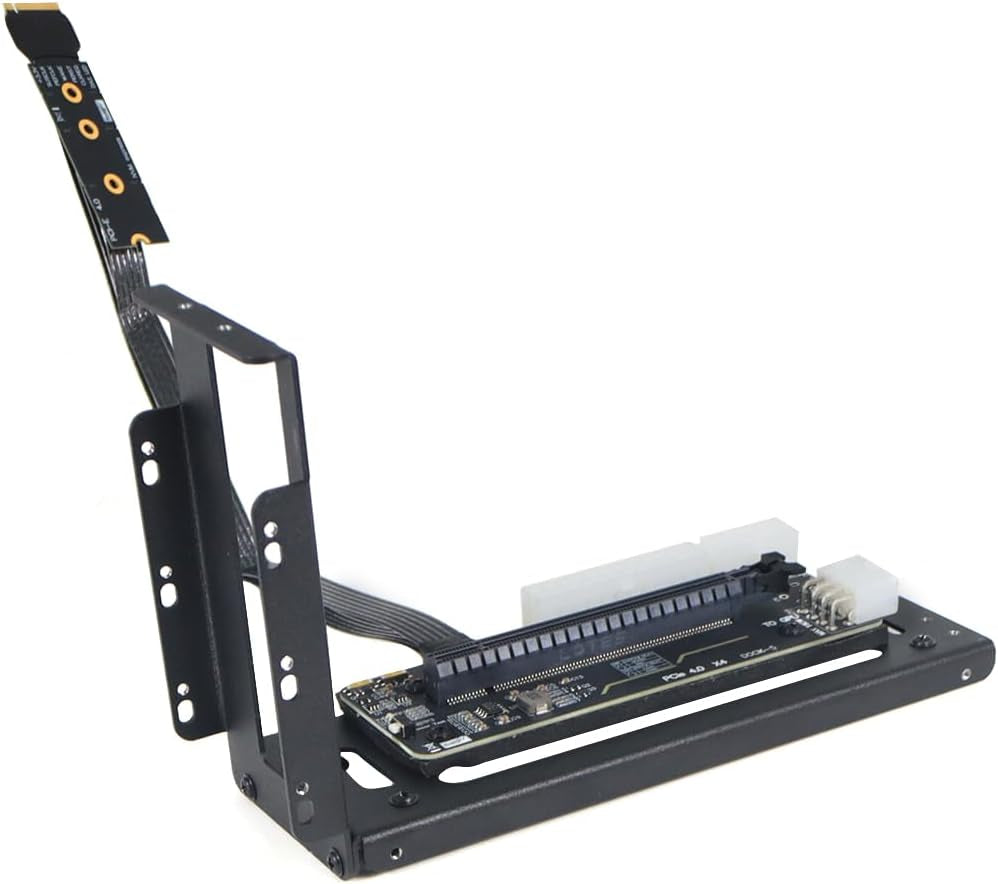 R43SG GEN4 M.2 M-Key to PCIE X16 4.0 External Graphics Card Stand Bracket Compatible with NVME SSD NUC Host Expansion Card Graphics Dock (50Cm)