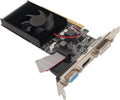 Graphics Card, GT610 1GB DDR3 64-Bit 1800Mhz PCI Express 2.0 Video Card with Single Fan Cooling, Supports HDMI VGA DVI for PC Desktop Computer