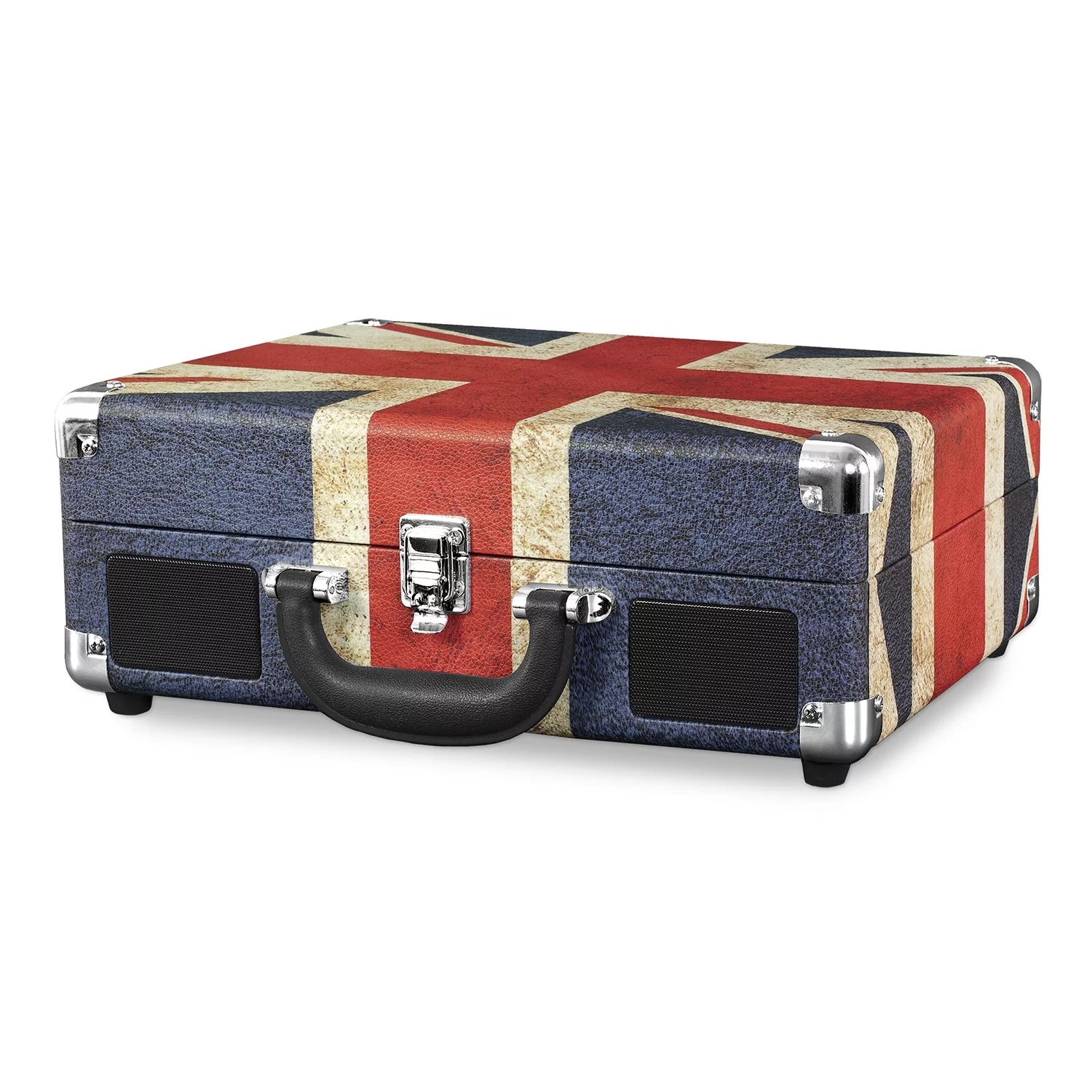 Victrola the Journey Bluetooth Suitcase Record Player with 3-Speed Turntable (Union Jack)