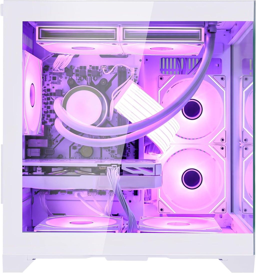 Gaming PC -AMD Ryzen 7 5700X 3.4 Ghz- RX 6500XT 4GB-16GB DDR4 RAM-1TB Pcie SSD-240 Liquid Cooler -Wifi &Bluetooth -ARGB Fans with Software Control-Windows 11 Desktop Computer-White