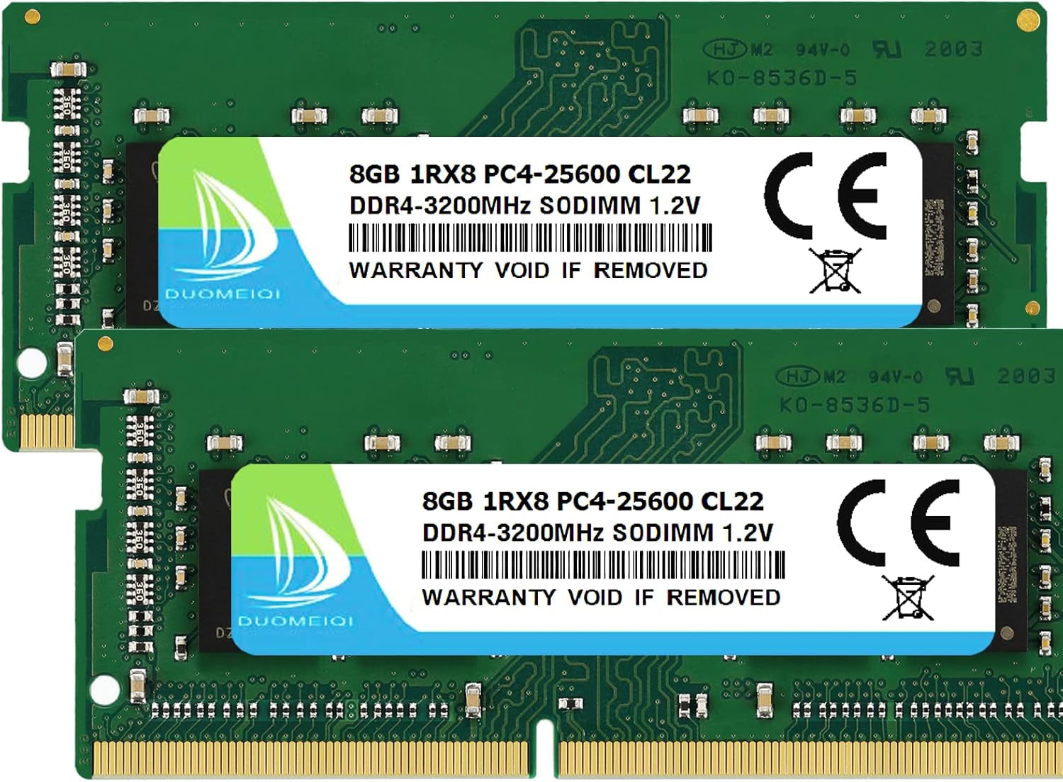 DUOMEIQI 16GB Kit (2X8Gb) DDR4 3200 Mhz SODIMM PC4-25600 (PC4-3200AA) 1.2V CL22 260-Pin Non-Ecc Laptop RAM Memory Module