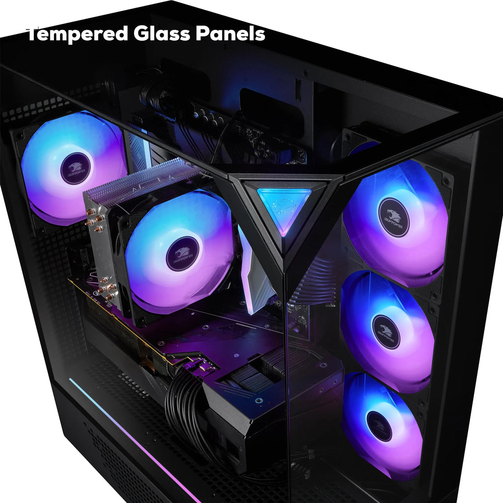 Ibuypower Element Black Gaming PC Desktop Computer Intel Core I9 14900F, NVIDIA Geforce RTX 5070 12GB, 32GB RAM, 1TB SSD, Windows 11, EBI9N5702