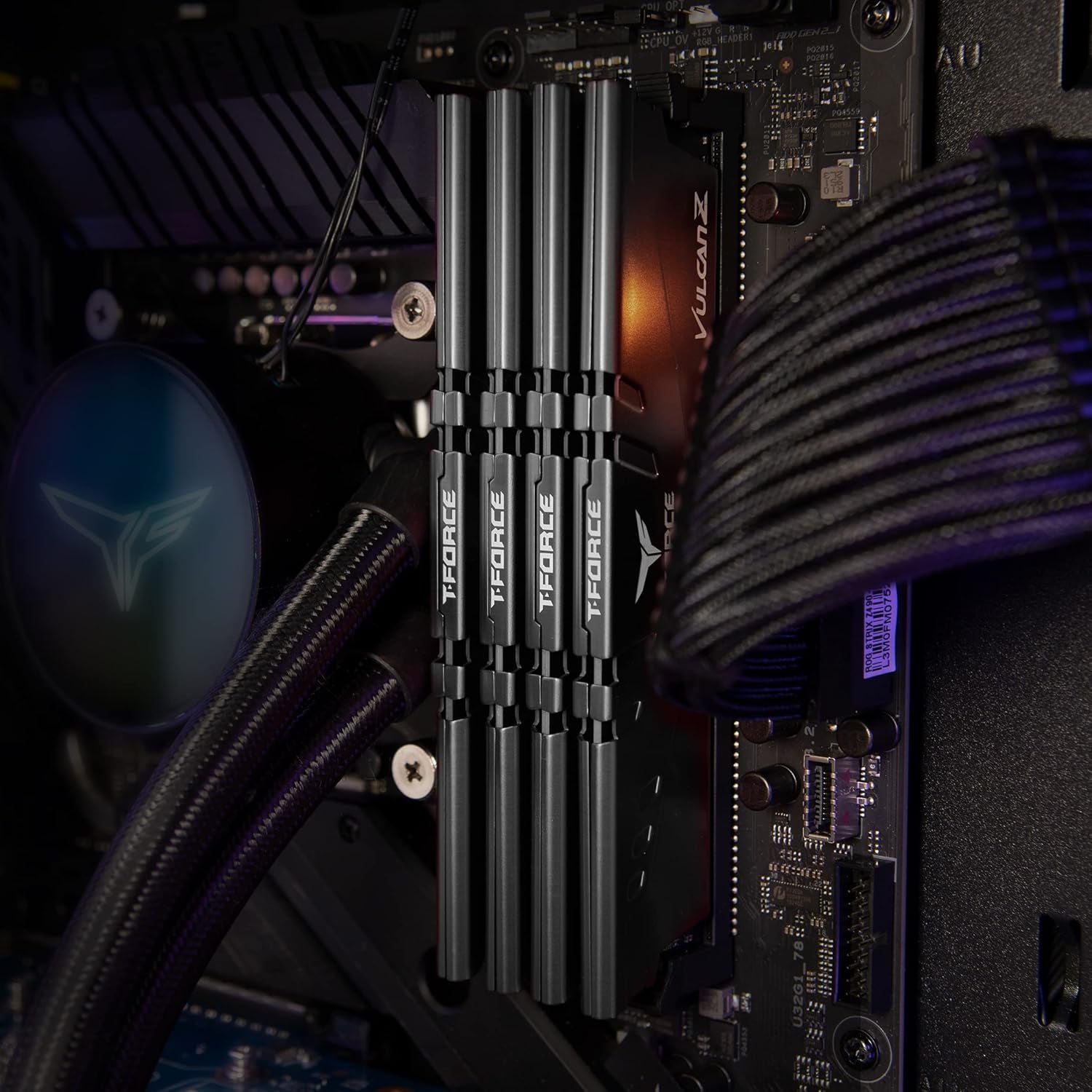 T-Force Vulcan Z DDR4 32GB Kit (2X16Gb) 3200Mhz (PC4-25600) CL16 Desktop Memory Module Ram (Gray) - TLZGD432G3200HC16FDC01