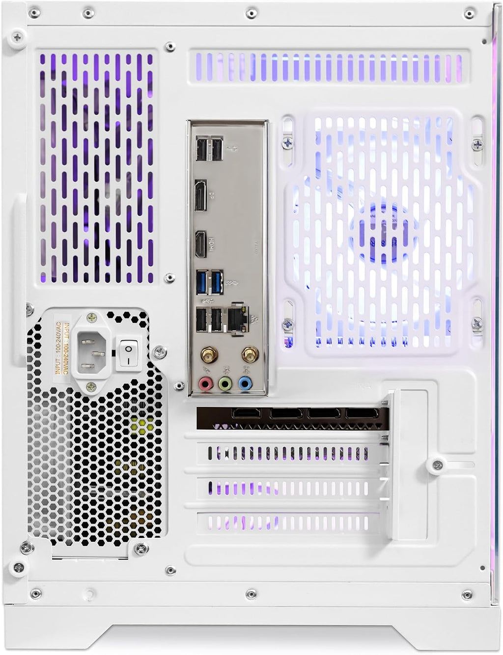 Gaming PC -AMD Ryzen 7 5700X 3.4 Ghz- RX 6500XT 4GB-16GB DDR4 RAM-1TB Pcie SSD-240 Liquid Cooler -Wifi &Bluetooth -ARGB Fans with Software Control-Windows 11 Desktop Computer-White