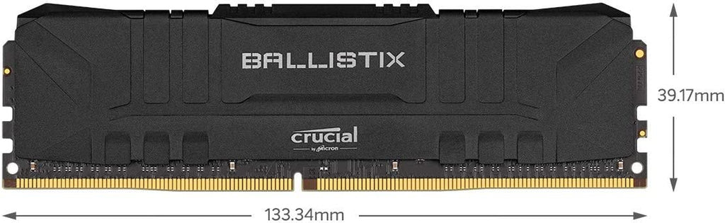 Crucial  3200 Mhz DDR4 DRAM Desktop Gaming Memory Kit 16GB (8Gbx2) CL16 BL2K8G32C16U4B (Black)