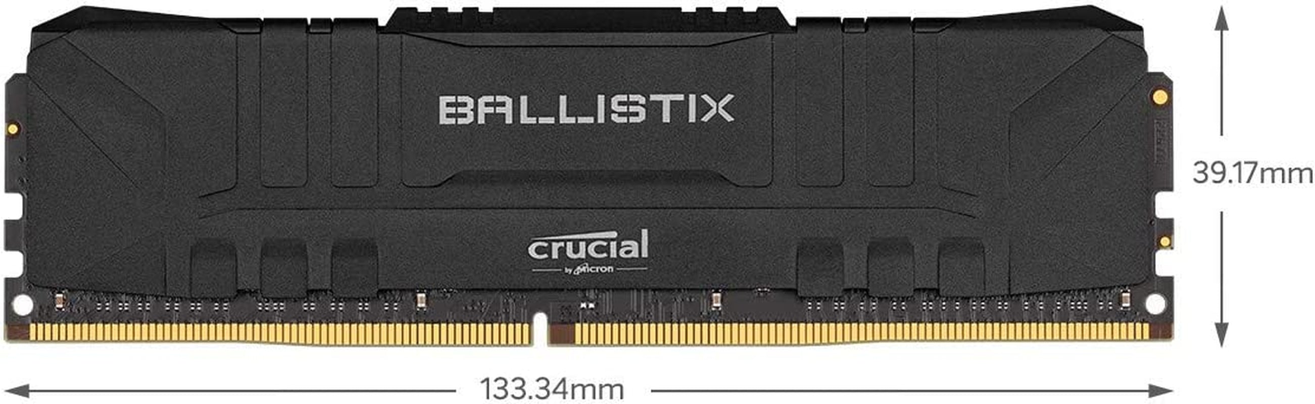 Crucial  3200 Mhz DDR4 DRAM Desktop Gaming Memory Kit 16GB (8Gbx2) CL16 BL2K8G32C16U4B (Black)