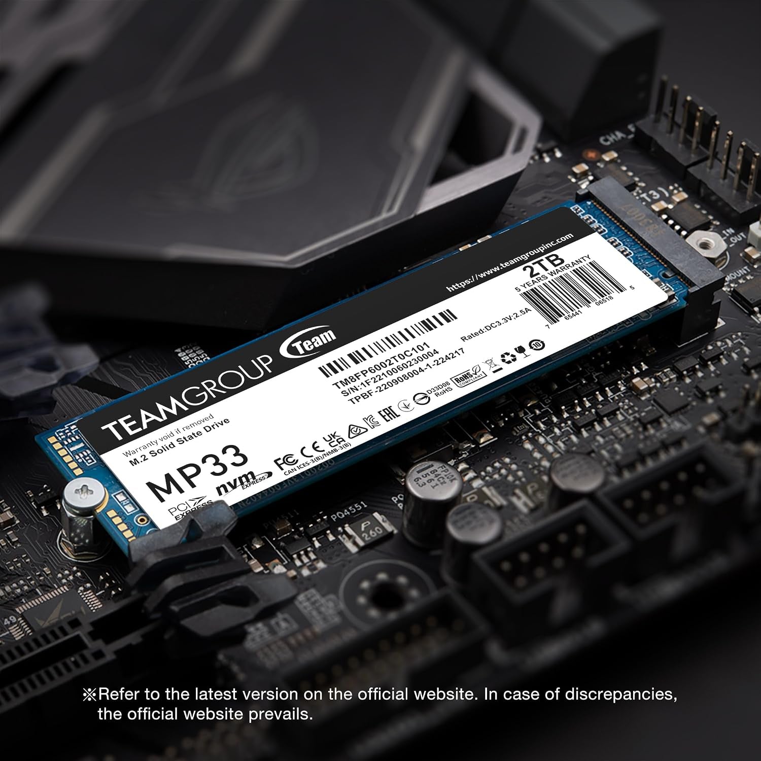 MP33 256GB SLC Cache 3D NAND TLC Nvme 1.3 Pcie Gen3X4 M.2 2280 Internal SSD R/W Speed up to 1600/1000 Mb/S Laptop&Pc Desktop TM8FP6256G0C101