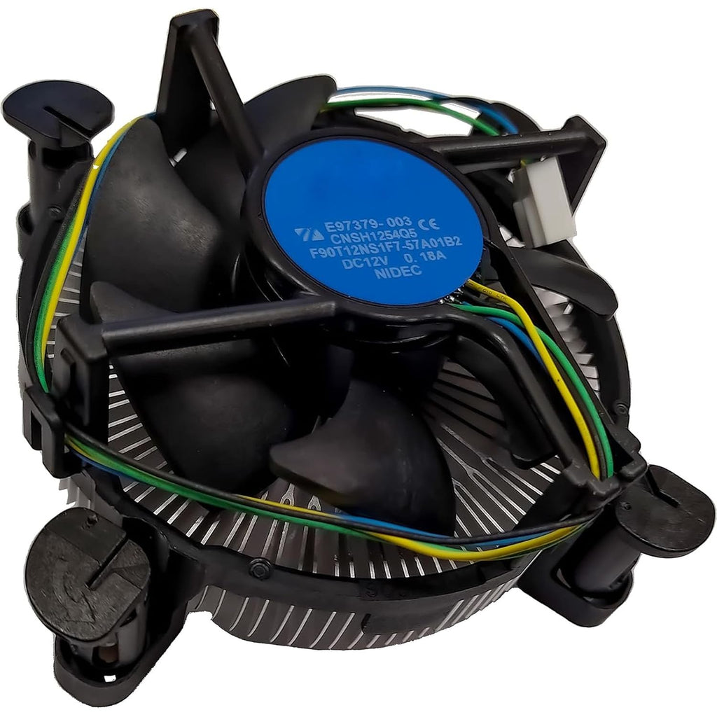 I3/I5/I7 Lga115X CPU Heatsink Compatible with Intel CPU Cooler for LGA 1151 | Aluminum Heatsink for LGA1200 LGA1151 LGA1150 LGA1156 for Intel E97379-003-Desktop 4-Pin Connector CPU Cooler with Aluminum