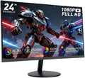 24 Inch Gaming Monitor, FHD 1080P IPS 100Hz, 3Ms Response Time Computer Monitor, HDMI DP PC Monitor with Built-In Speakers, Low Blue Light, VESA Mount, Desktop Monitor for Laptop & Home Office