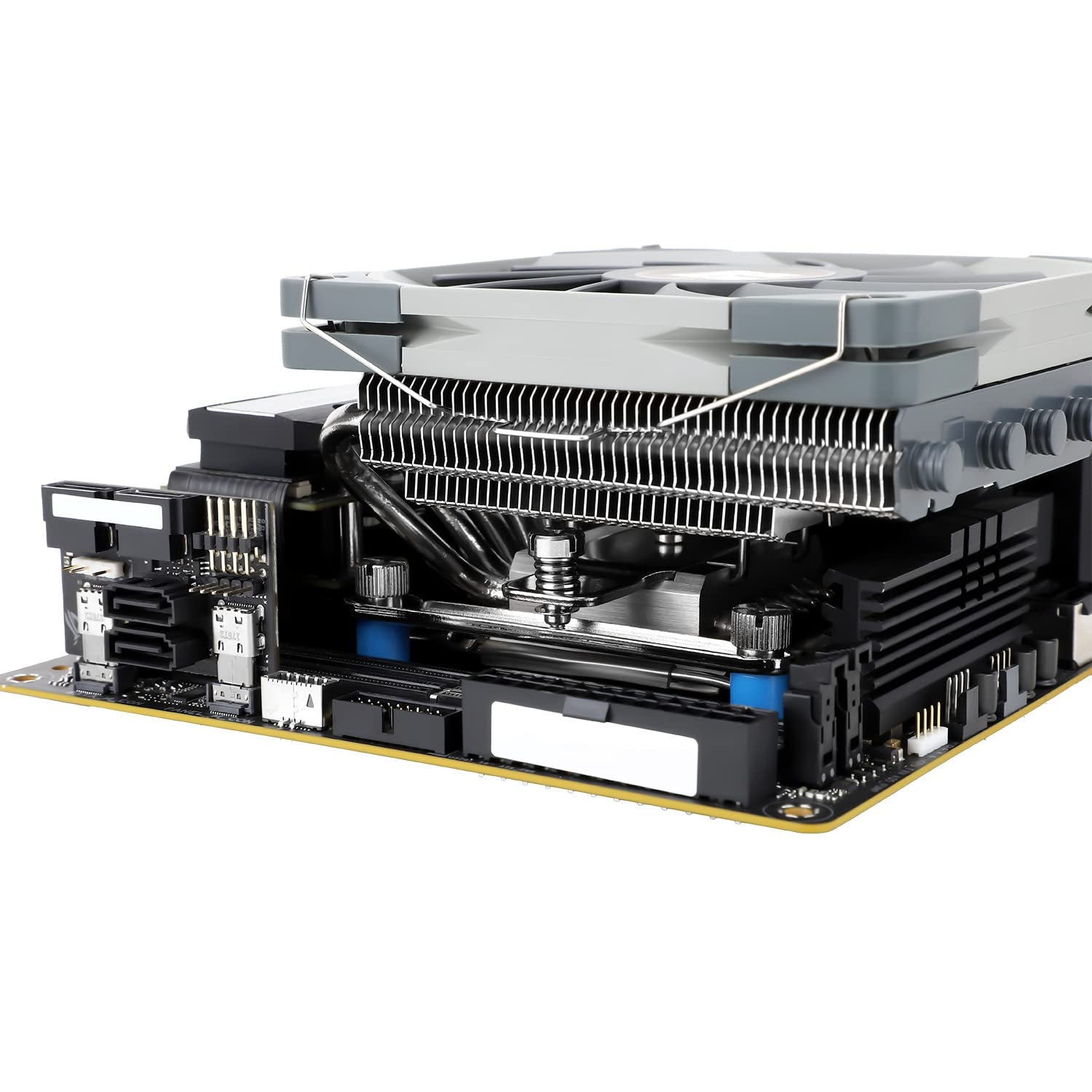 AXP120-X67 Low Profile CPU Air Cooler with Quite 120Mm TL-C12015 PWM Fan, 6 Heat Pipes, 67Mm Height Cooling, for AM4/ Am5,Intel LGA 1700/1851/1150/1151/1200/2011