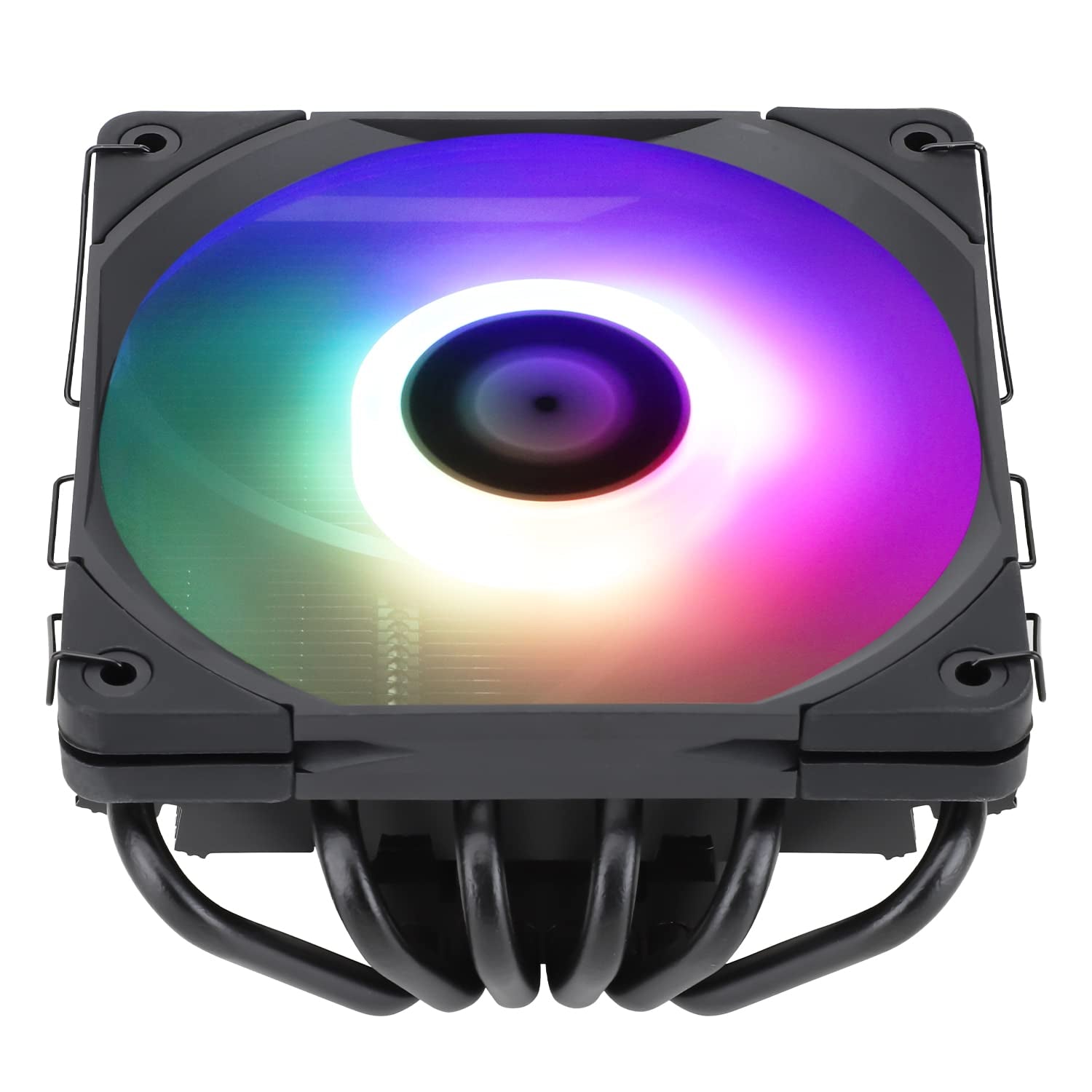 AXP-120-X67 Black ARGB Low Profile CPU Air Cooler with Quite 120Mm TL-C12015B-S Low Profile PWM Fan, 6 Heat Pipes, 67Mm Height, for AMD Am4/Intel LGA 1700/1150/1151/1851/1200/2011/2066