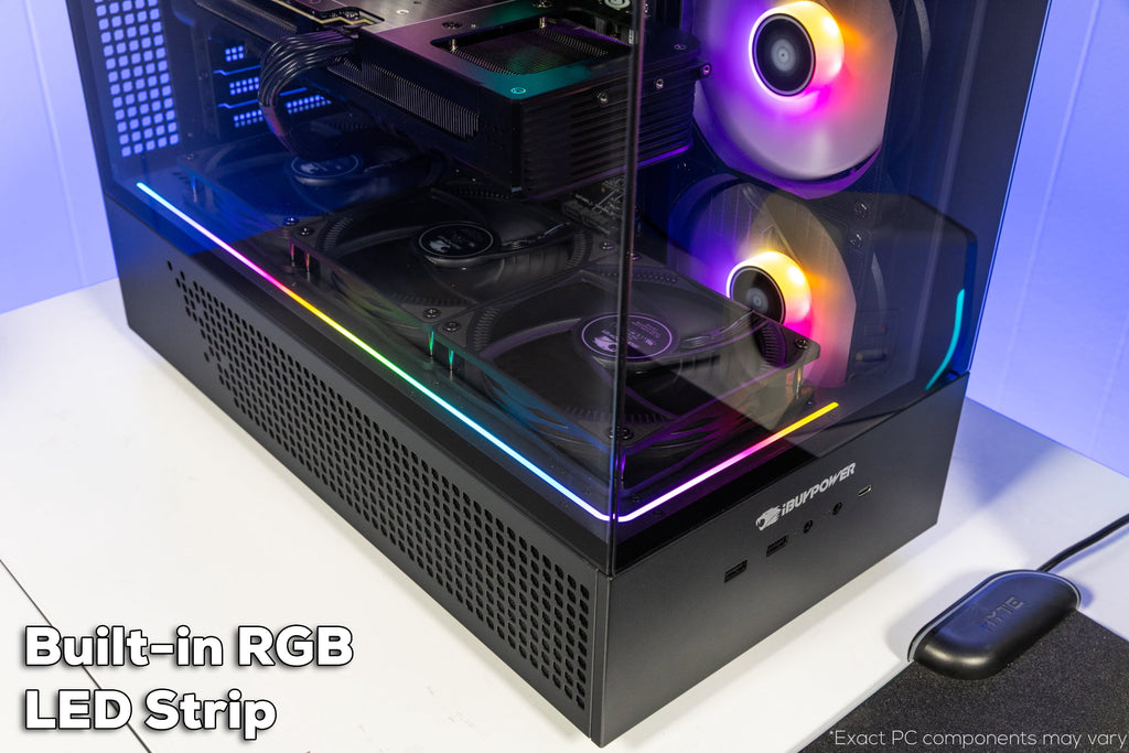 Ibuypower Element Black Gaming PC Desktop Computer Intel Core I9 14900F, NVIDIA Geforce RTX 5070 12GB, 32GB RAM, 1TB SSD, Windows 11, EBI9N5702