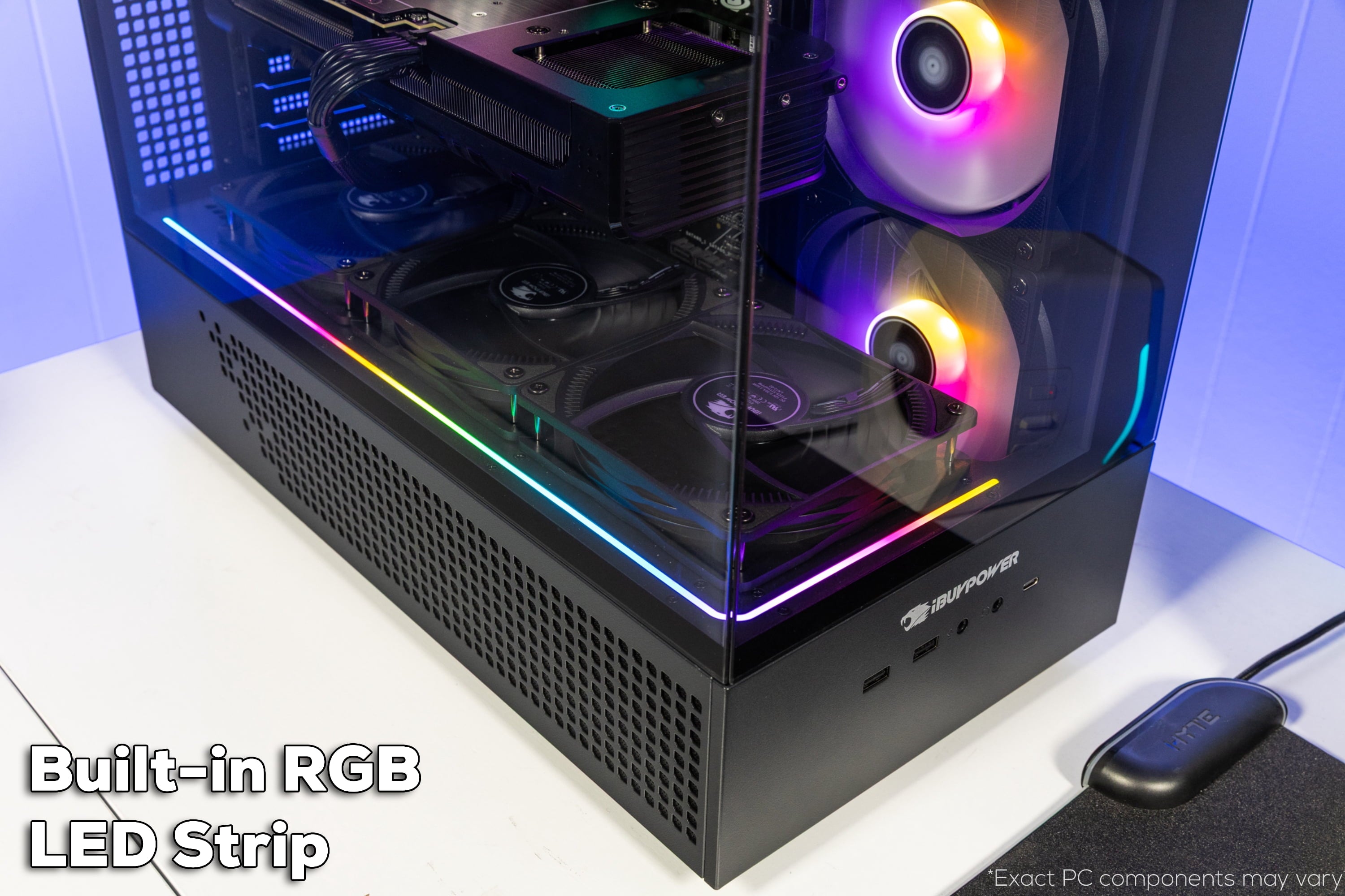 Ibuypower Element Black Gaming PC Desktop Computer Intel Core I9 14900F, NVIDIA Geforce RTX 5070 12GB, 32GB RAM, 1TB SSD, Windows 11, EBI9N5702