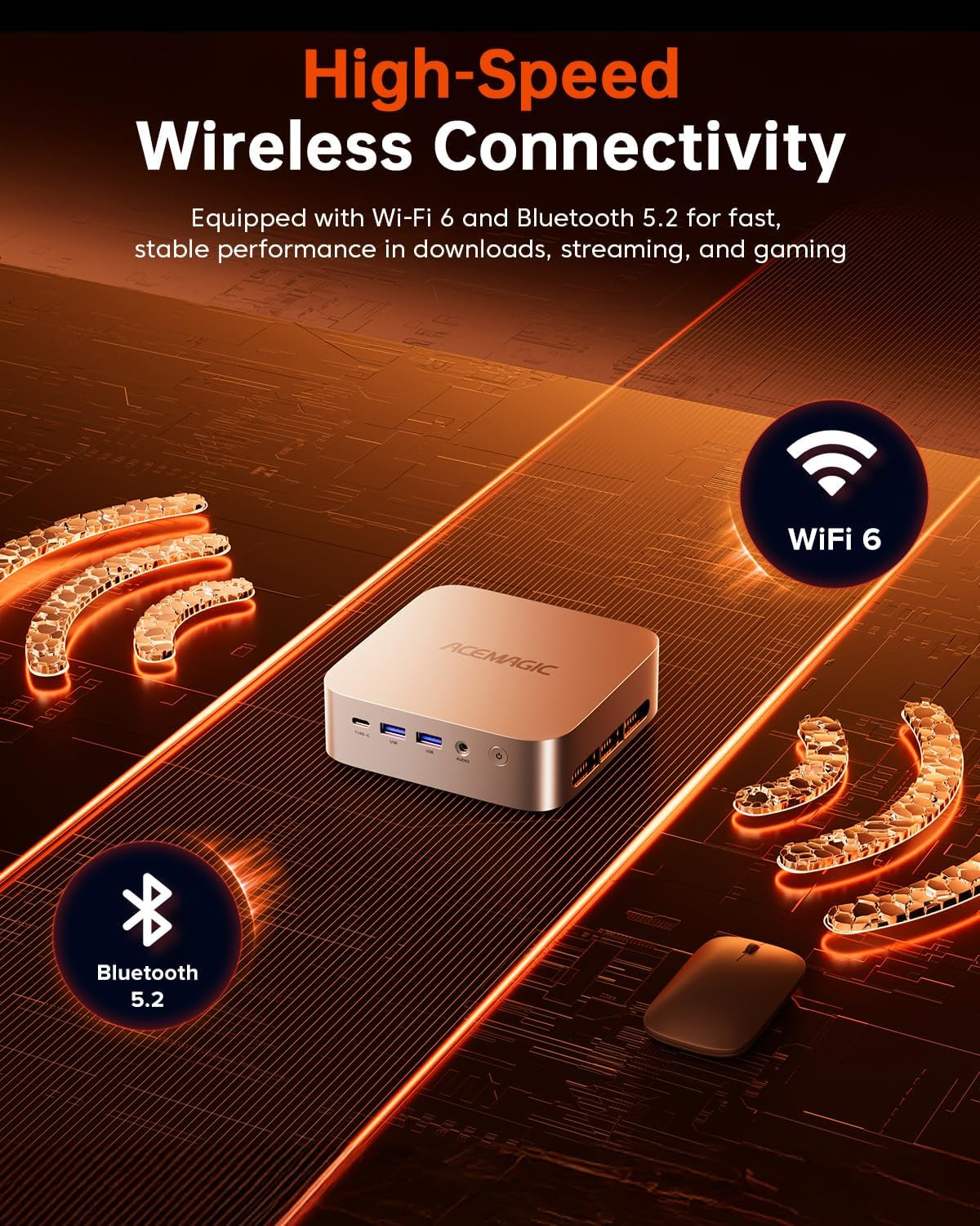 K1 Mini PC AMD Ryzen 7 7730U Upgraded 7430U/5825U 16GB RAM 512GB Pcie SSD Mini Computers(8C/16T, up to 4.5Ghz), Windows 11 Pro 4K Triple Display Desktop Computer USB-C/LAN 2.5G/Bt5.2/Wifi6