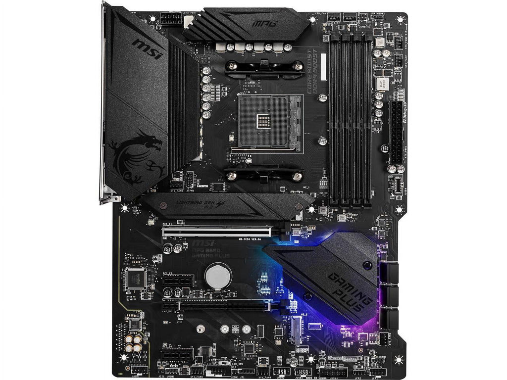 MSI MPG B550 GAMING plus AM4 AMD B550 SATA 6Gbs DDR4 Ryzen 5000 / 4000G / 3000 ATX Motherboard