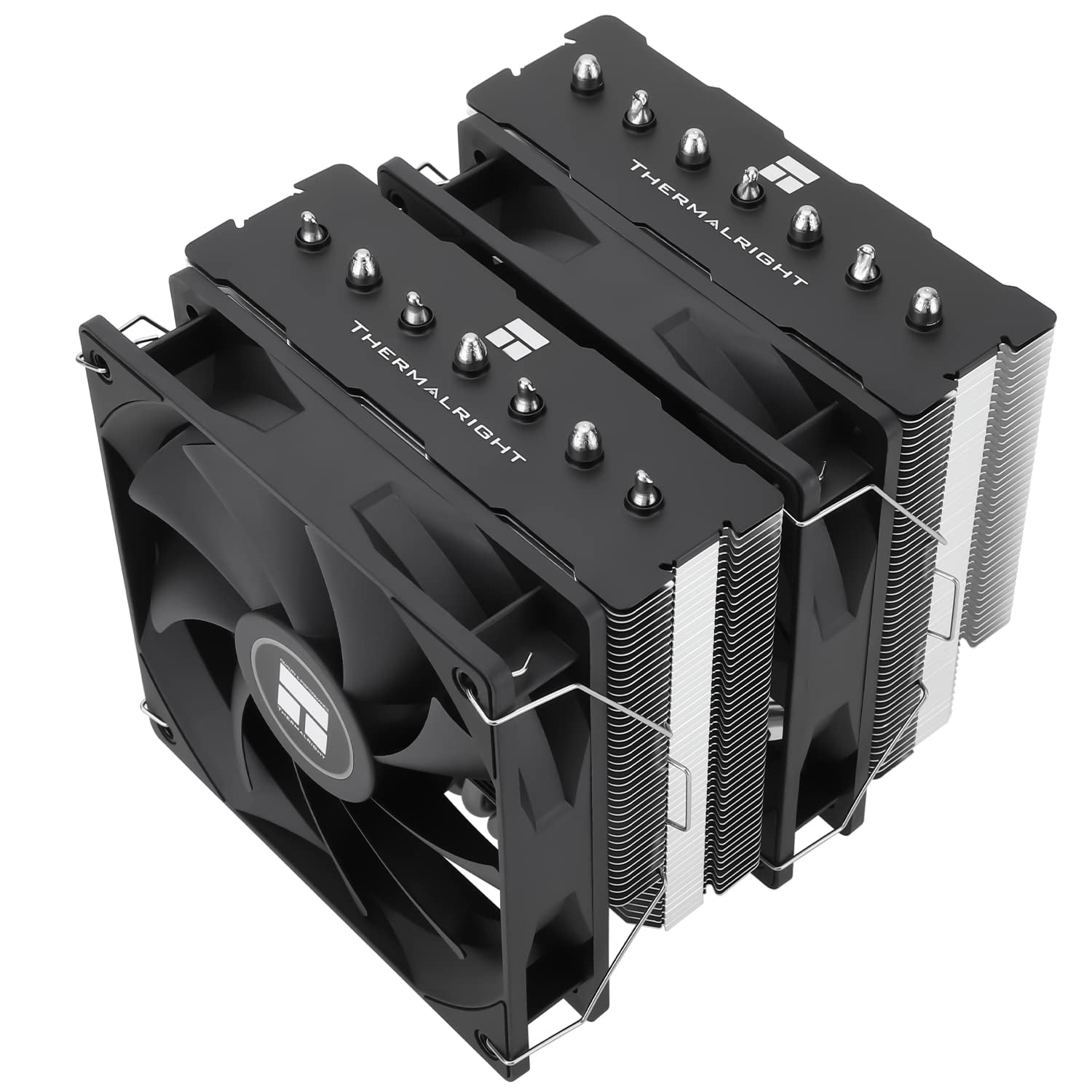 PS120SE CPU Air Cooler, 7 Heat Pipes CPU Cooler,Dual 120Mm TL-C12B V2 PWM Fan, AGHP 4.0 Technology, S-FDB Bearing, for AMD AM4 Am5/Intel 1700/1150/1151/1200/1851, PC Cooler