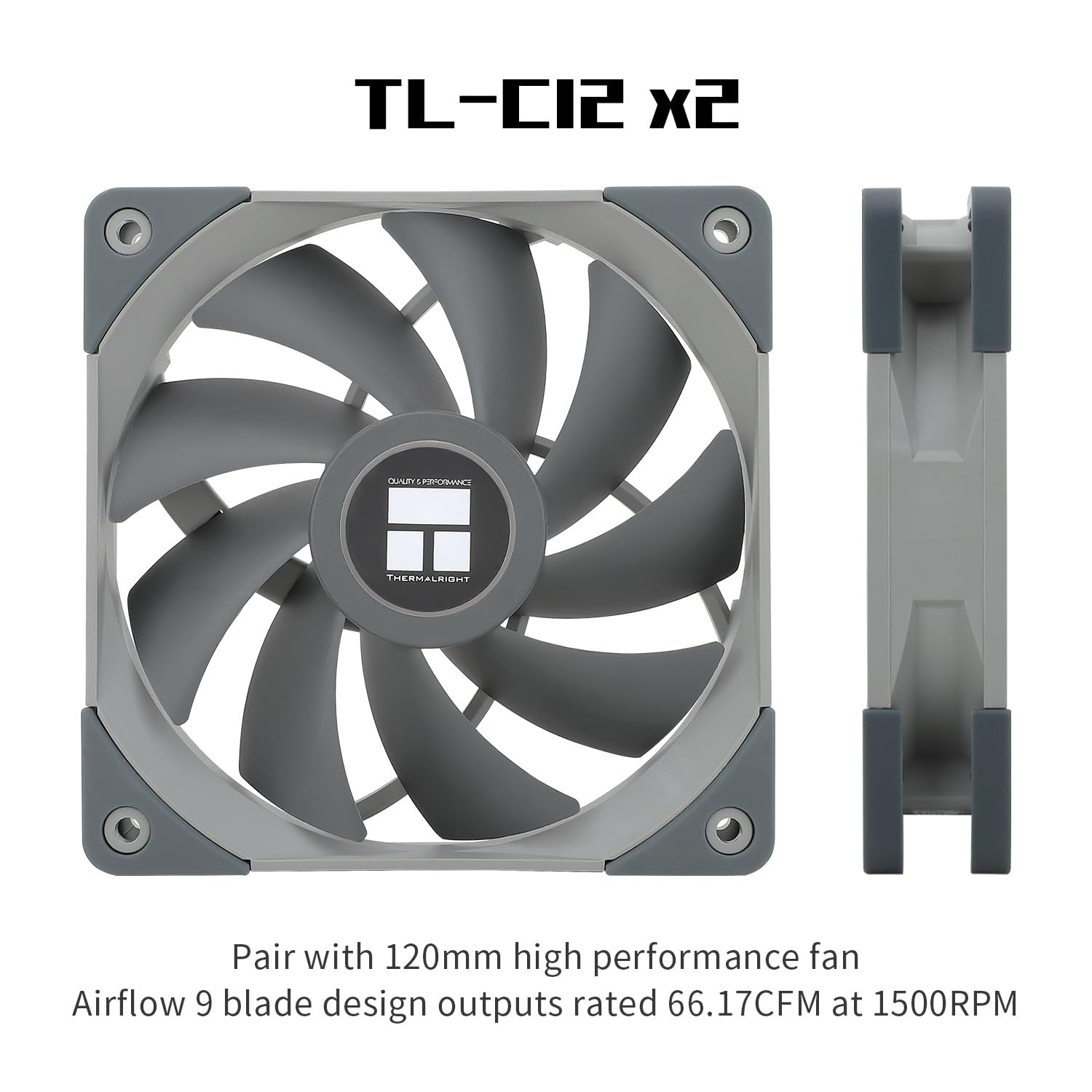 Peerless Assassin 120 CPU Air Cooler, 6 Heat Pipes, Dual 120Mm TL-C12 PWM Fan, Aluminium Heatsink Cover, AGHP Technology, for AMD Am4/Am5/Intel LGA 1700/115X/1851/1200/2011/2066 (PA120