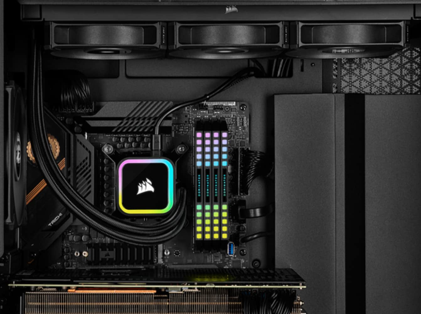 Corsair Icue H115I RGB Elite Liquid CPU Cooler (16 Dynamic RGB Leds, 140Mm AF Elite Series FDB Fans, 280Mm Radiator, Icue Software Compatible, LGA 1700, 1200, 115X, 2066, and AM4 Sockets) Black
