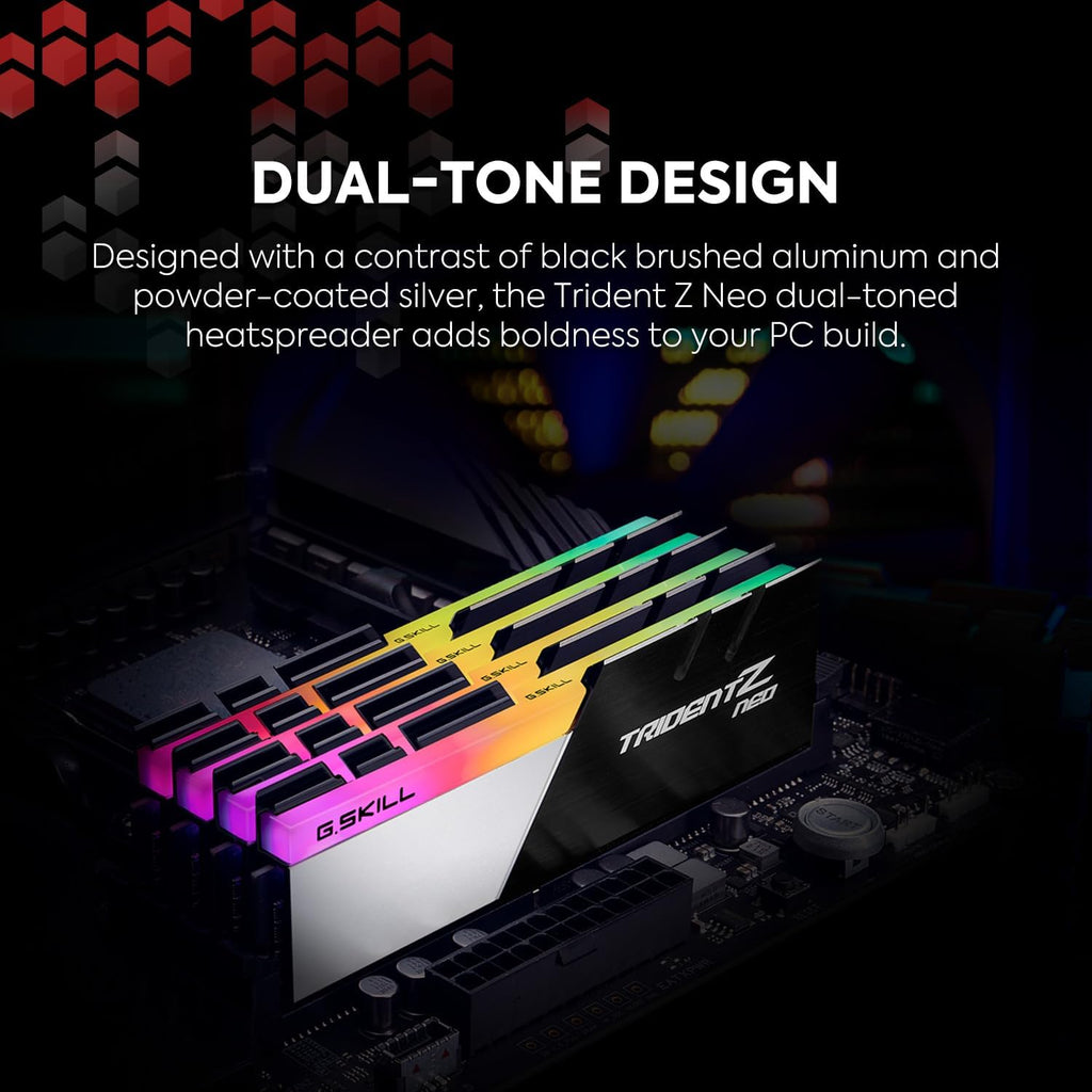 Trident Z Neo Series DDR4 RAM (XMP) 32GB (2X16Gb) 3600Mt/S CL16-19-19-39 1.35V Intel AMD Desktop Computer Memory U-DIMM (F4-3600C16D-32GTZNC)