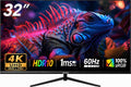 32 Inch 4K UHD (3840 X 2160) Monitor, PC Monitor 60Hz, Computer Monitor, HDR 10, DP HDMI VESA