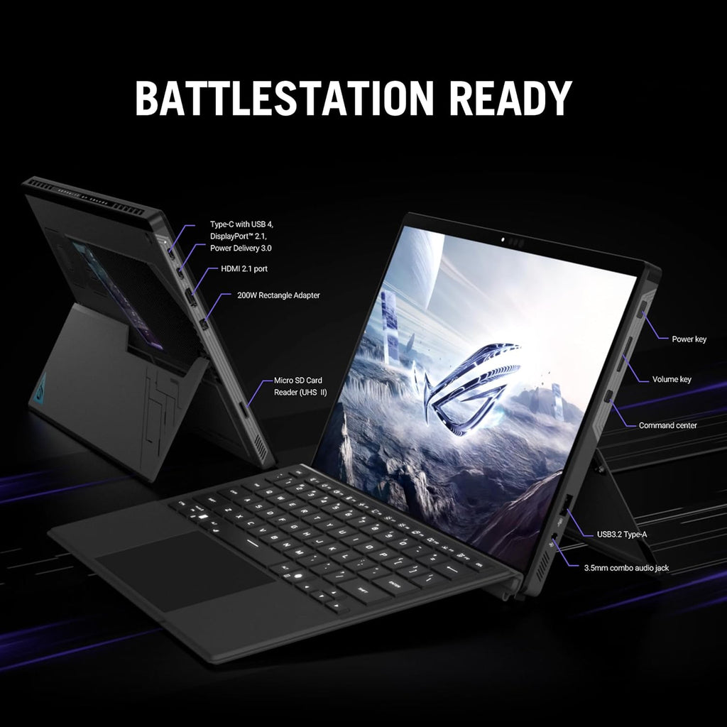 ASUS ROG Flow Z13 2.5K 180Hz 3Ms ROG Nebula Touchscreen 13.4" Convertible 2-In-1 Gaming Notebook AMD Ryzen AI MAX+ 395 32GB RAM 1TB SSD off Black
