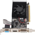 Graphics Card, GT610 1GB 64Bit DDR3 Video Card, PCIE 2.0 VGA DVI Graphics Card with Cooling Fan for Desktop Computer