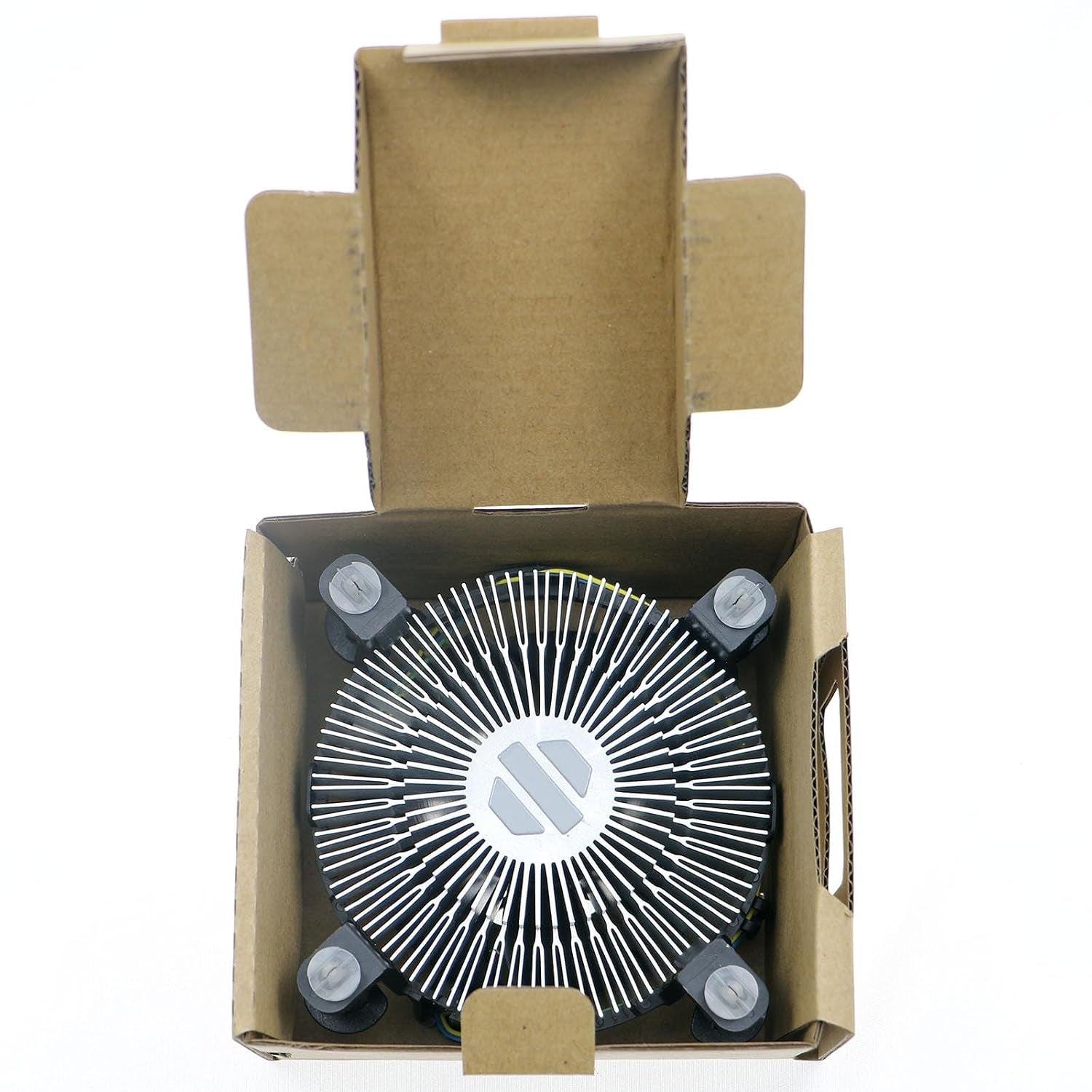 I3/I5/I7 Lga115X CPU Heatsink Compatible with Intel CPU Cooler for LGA 1151 | Aluminum Heatsink for LGA1200 LGA1151 LGA1150 LGA1156 for Intel E97379-003-Desktop 4-Pin Connector CPU Cooler with Aluminum