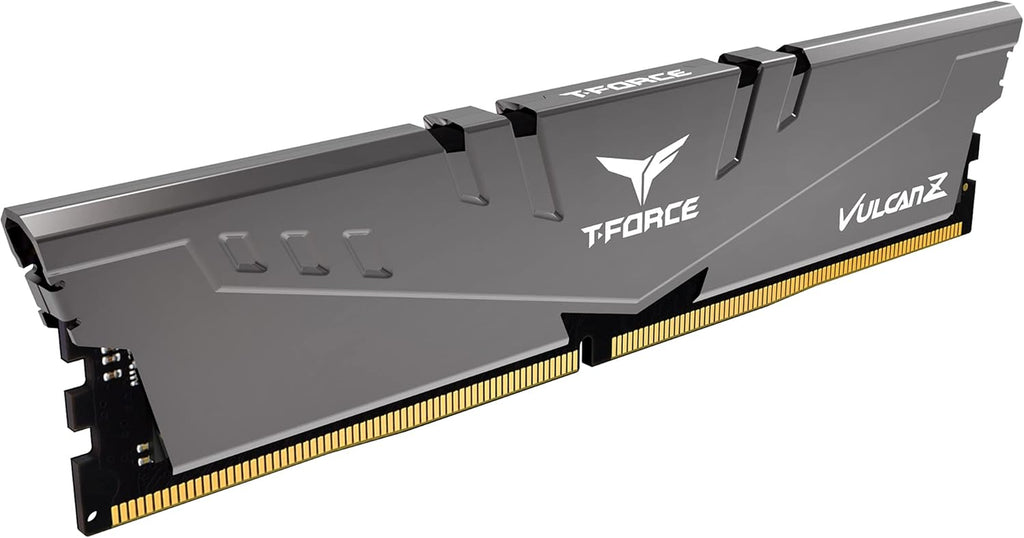 T-Force Vulcan Z DDR4 32GB Kit (2X16Gb) 3200Mhz (PC4-25600) CL16 Desktop Memory Module Ram (Gray) - TLZGD432G3200HC16FDC01